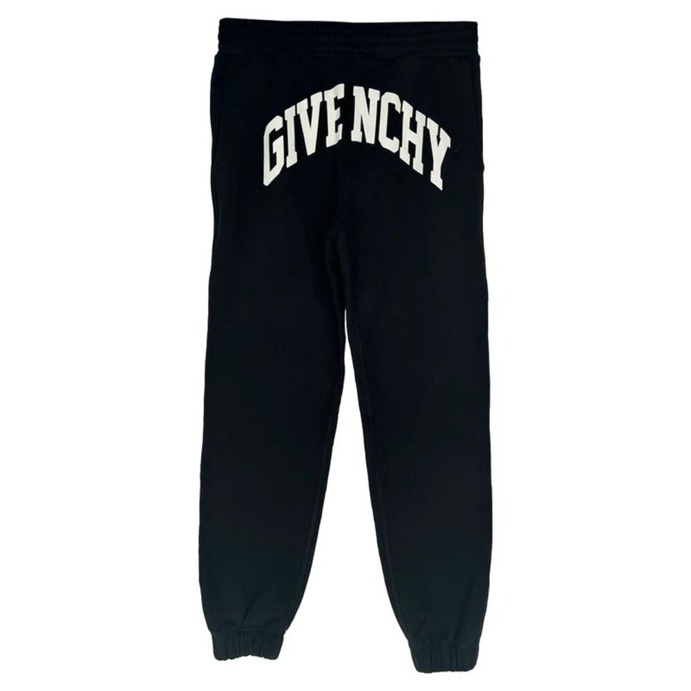 Givenchy Logo-Print Sweatpants in Black Cotton